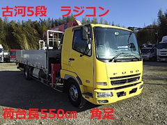 三菱ふそう 中型 平ボディ（クレーン付） PDG-FK61F (7633) 1枚目