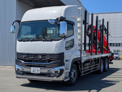 三菱ふそう 大型 平ボディ（クレーン付） 2KG-FV80VYP (108431) 1枚目