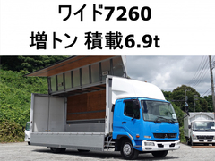Mitsubishi Fuso 6studs large Aluminium Wing body QKG-FK62FZ (90161) 1枚目