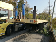 Trail mobile Large Flatbed trailer P339TY (7469) 1枚目
