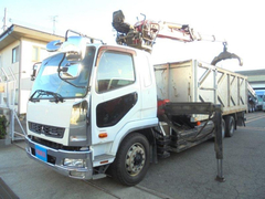 三菱ふそう 増トン 平ボディ（クレーン付） QDG-FQ62F (109483) 1枚目