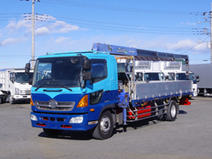 日野 増トン 平ボディ（クレーン付） QKG-FE7JMAA (99334) 1枚目