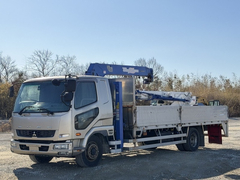 三菱ふそう 増トン 平ボディ（クレーン付） LKG-FK65FZ (100987) 1枚目