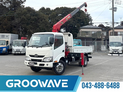 日野 小型 平ボディ（クレーン付） TKG-XZU652M (102698) 1枚目