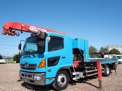 日野 増トン 平ボディ（クレーン付） BDG-FE8JLWG (104137) 1枚目