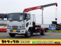 いすゞ 中型 平ボディ（クレーン付） 2RG-FRR90S2 (105429) 1枚目