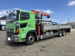 日野 大型 平ボディ（クレーン付） QKG-FS1EWBA (106830) 1枚目