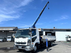 三菱ふそう 増トン 平ボディ（クレーン付） QKG-FK65FZ (113670) 1枚目