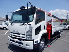 いすゞ 中型 平ボディ（クレーン付） TKG-FRR90S1 (109930) 1枚目