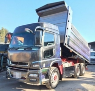 三菱ふそう 大型 深ダンプ（土砂禁） QKG-FV60VX (8786) 1枚目