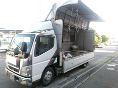 三菱ふそう 中型 幌車 PA-FE73DEN (3253) 1枚目