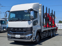 三菱ふそう 大型 平ボディ（クレーン付） 2KG-FV80VYP (108175) 1枚目