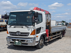 日野 増トン 平ボディ（クレーン付） QKG-FE7JPAG (109874) 1枚目