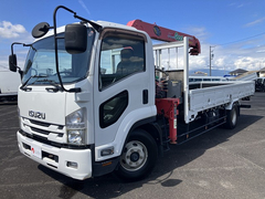 いすゞ 中型 平ボディ（クレーン付） TKG-FRR90S1 (112000) 1枚目