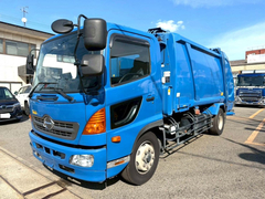 Hino 6studs large Packer compress trucks QKG-FJ7JGAA (110396) 1枚目