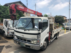 日野 小型 平ボディ（クレーン付） KK-XZU410M (3550) 1枚目