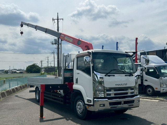 いすゞ フォワード 増トン 平ボディ（クレーン付） LPG-FTR90S2(109659) 2枚目