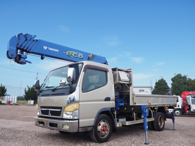 三菱ふそう キャンター 小型 平ボディ（クレーン付） PDG-FE83DY(113574) 1枚目
