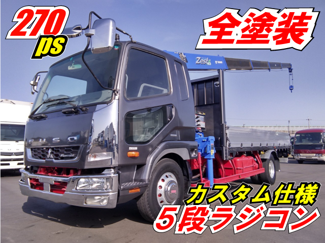 三菱ふそう ファイター 中型 平ボディ（クレーン付） TKG-FK61F(9089) 1枚目