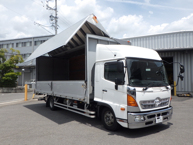 日野 レンジャー 中型 ウィング TKG-FD7JLAA(111043) 1枚目