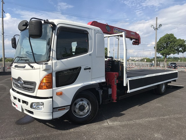 日野 レンジャー 中型 平ボディ（クレーン付） TKG-FD9JLAA(111676) 9枚目