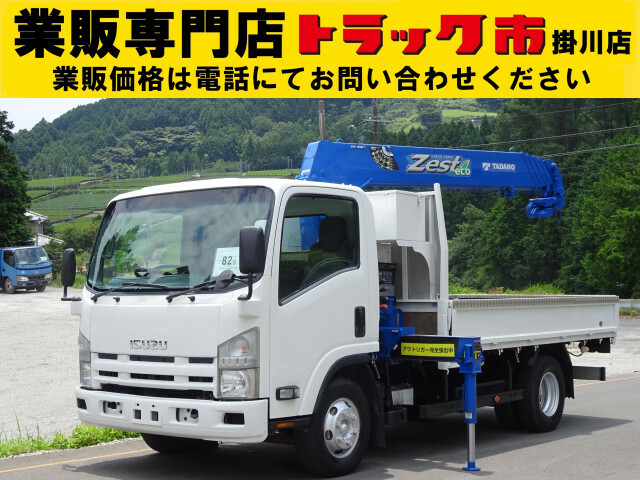 いすゞ エルフ 小型 平ボディ（クレーン付） PKG-NPR75N(48008) 1枚目