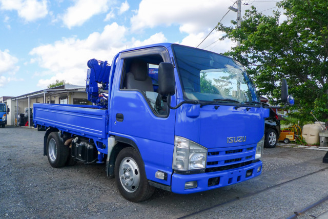 いすゞ エルフ 小型 平ボディ（クレーン付） TKG-NJR85A(110298) 4枚目