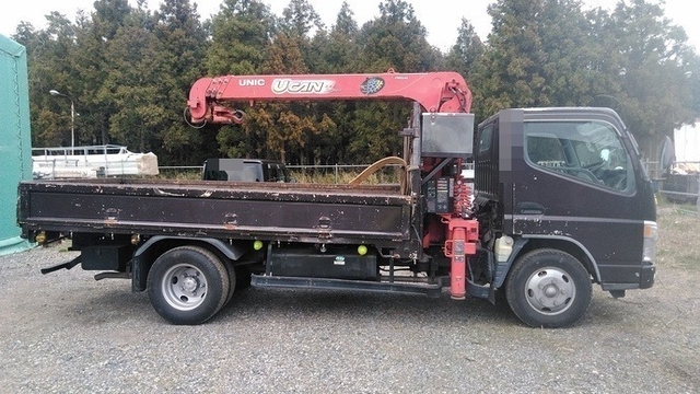 三菱ふそう キャンター 小型 平ボディ（クレーン付） PA-FE73DEN(2996) 6枚目