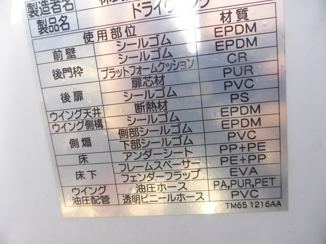 日野 レンジャー 中型 ウィング BDG-FD8JPWA(2475) 31枚目