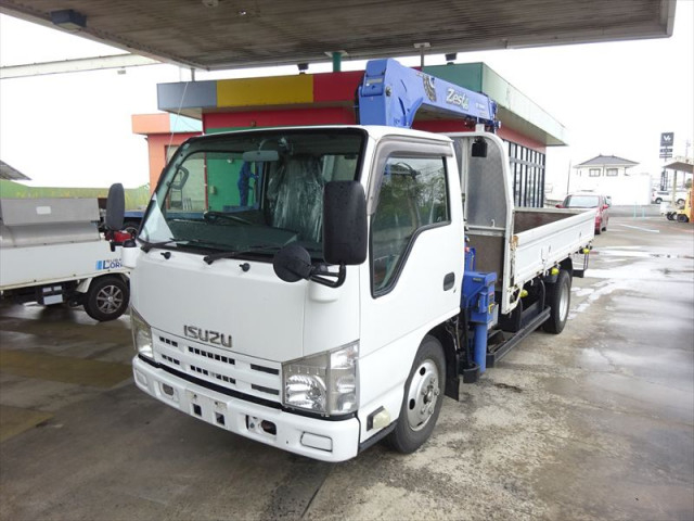 いすゞ エルフ 小型 平ボディ（クレーン付） TKG-NKR85AR(110682) 2枚目