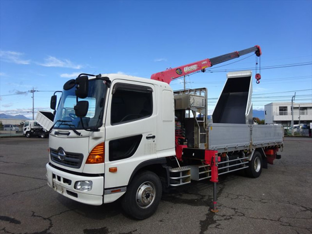 日野 レンジャー 増トン 平ボディ（クレーン付） TKG-GD7JKAG(95678) 1枚目