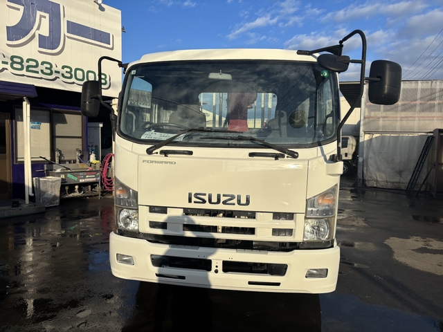いすゞ フォワード 中型 平ボディ（クレーン付） TKG-FRR90S1(108022) 2枚目