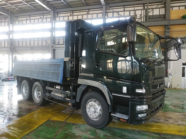 Mitsubishi Fuso super_great Large Soil dump QKG-FV60VX(37630) 3枚目