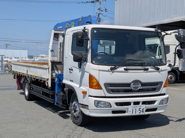 日野 レンジャー 増トン 平ボディ（クレーン付） QKG-FE7JLAA(109837) 2枚目
