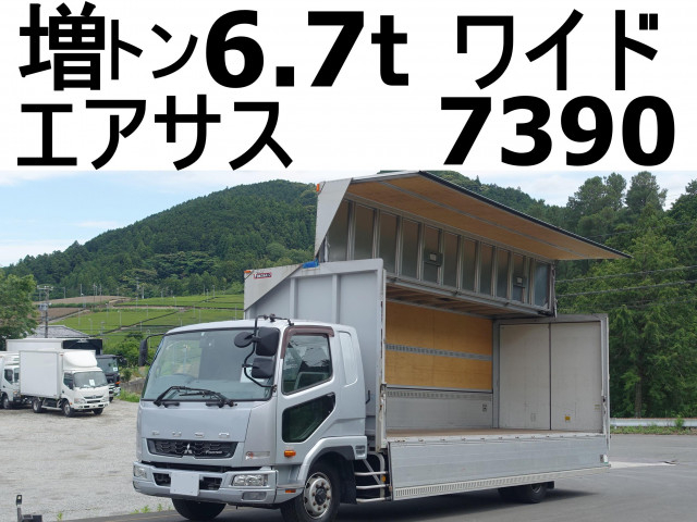 Mitsubishi Fuso canter 6studs large Aluminium Wing body QKG-FK65FZ(64193) 1枚目