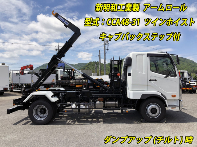 Mitsubishi Fuso fighter 6studs large Arm roll trucks  2KG-FK62FZ(64744) 7枚目