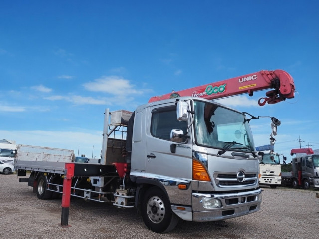 日野 レンジャー 中型 平ボディ（クレーン付） TKG-FD7JMAG(112882) 7枚目