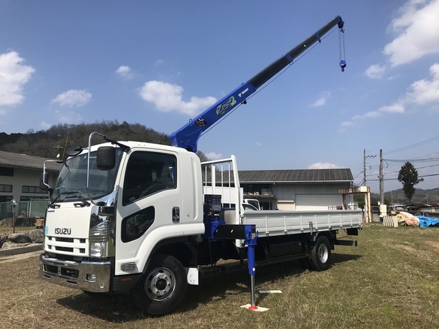 いすゞ フォワード 中型 平ボディ（クレーン付） SKG-FRR90S2(5744) 1枚目
