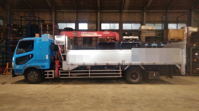 三菱ふそう ファイター 増トン 平ボディ（クレーン付） PJ-FK64FLZ(2815) 3枚目