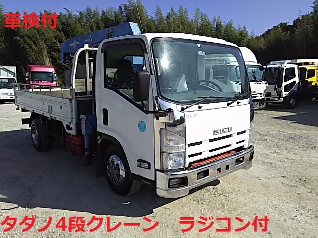 いすゞ エルフ 小型 平ボディ（クレーン付） SKG-NPR85YN(7551) 1枚目
