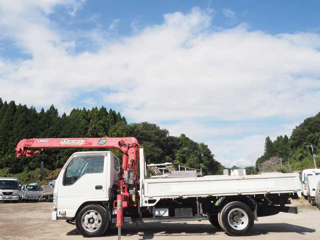 いすゞ エルフ 小型 平ボディ（クレーン付） TKG-NKR85R(113281) 2枚目