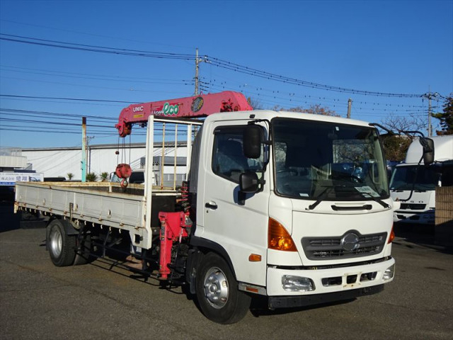 日野 レンジャー 小型 平ボディ（クレーン付） TKG-FC9JKAP(99253) 3枚目