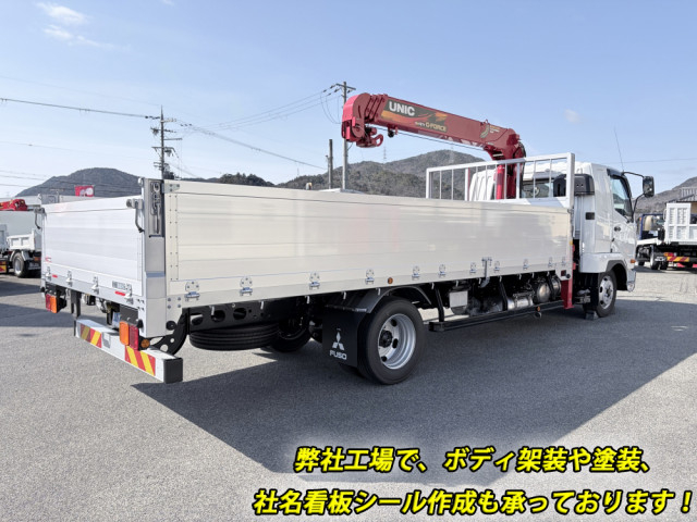 三菱ふそう ファイター 中型 平ボディ（クレーン付） 2KG-FK62F(106376) 2枚目