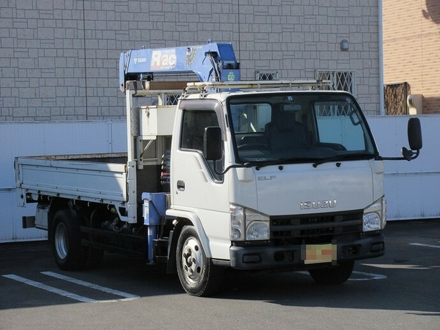 いすゞ エルフ 小型 平ボディ（クレーン付） BDG-NKR85R(7699) 1枚目