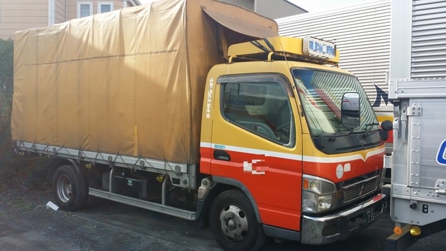 三菱ふそう キャンター 小型 幌車 PA-FE82DE(1147) 1枚目