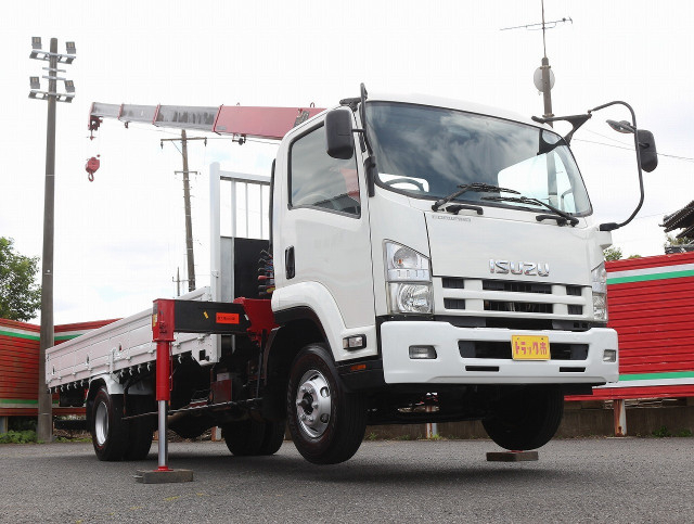 いすゞ フォワード 中型 平ボディ（クレーン付） TKG-FRR90S1(110412) 3枚目
