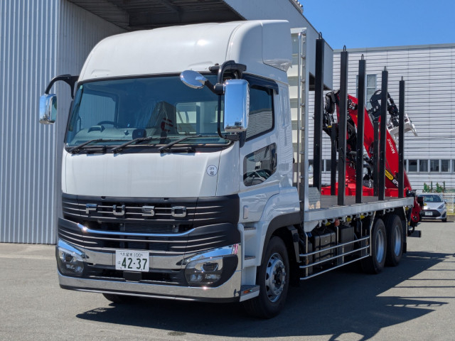 三菱ふそう スーパーグレート 大型 平ボディ（クレーン付） 2KG-FV80VYP(108431) 1枚目