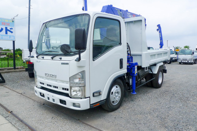 いすゞ エルフ 小型 平ボディ（クレーン付） TKG-NMR85N(110311) 1枚目