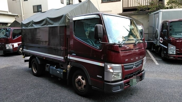 三菱ふそう キャンター 小型 幌車 SKG-FBA20(3757) 2枚目