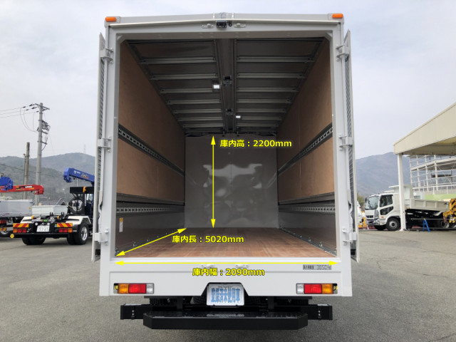 Mitsubishi Fuso canter Small Aluminium Wing body 2PG-FEB90(89148) 8枚目